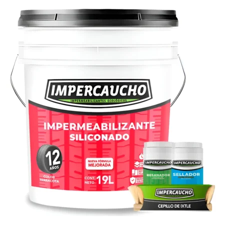 Impercaucho 12 Años + Sellador + Resanador + Cepillo