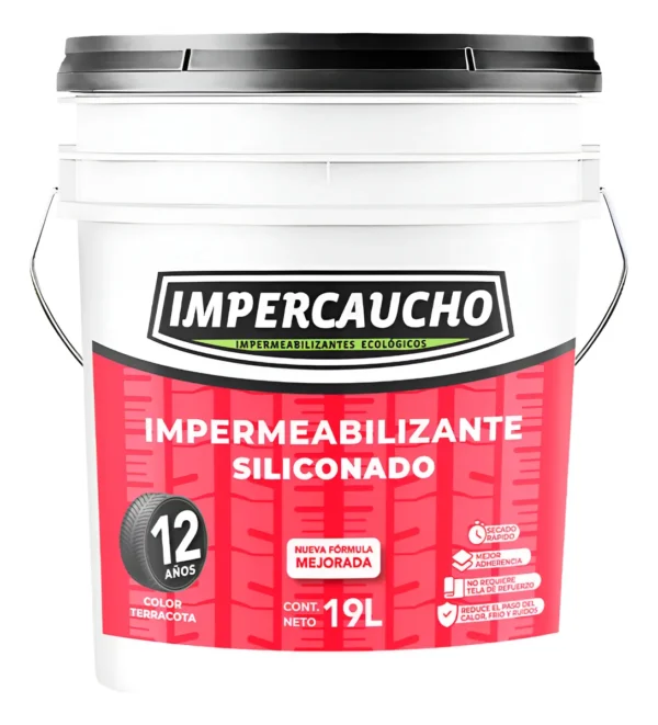 Impermeabilizante Impercaucho Siliconado Y Mejorado 12 Años