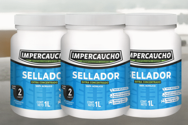 Combo Tres Selladores Impercaucho Extra Concentrado 1L